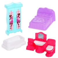 Пластиковый домик для кукол &laquo;Семья&raquo; с фигурками и аксессуарами, свет, звук