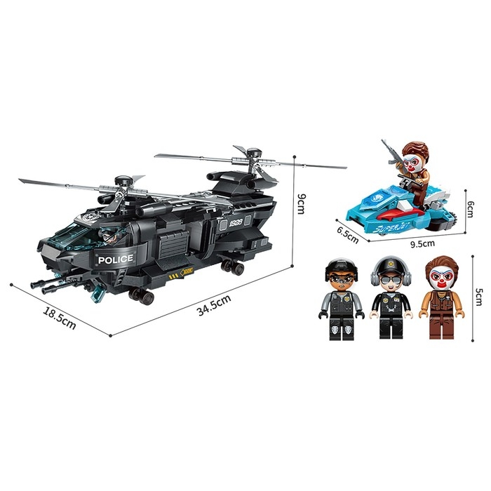 Конструктор Полиция &laquo;Захват преступников&raquo;, 473 детали