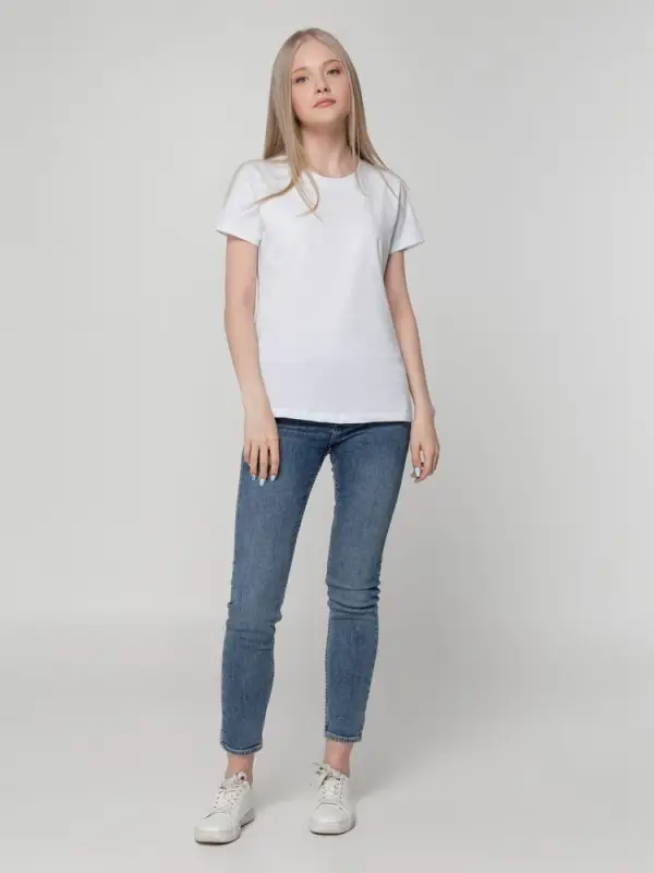 Футболка женская T-bolka Lady белая, размер L Футболка женская T-bolka Lady белая, размер L