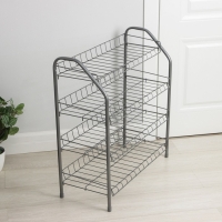 Этажерка для обуви, 66&times;28&times;70 см, цвет серый