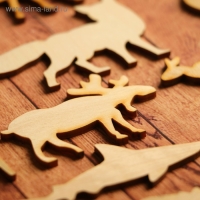 Набор заготовок для творчества &laquo;Животные&raquo;, 21 шт, размер 6х6 см