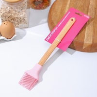 Кисть Доляна «Эко», силикон, 29×5 см, цвет розовый Кисть Доляна «Эко», силикон, 29×5 см, цвет розовый