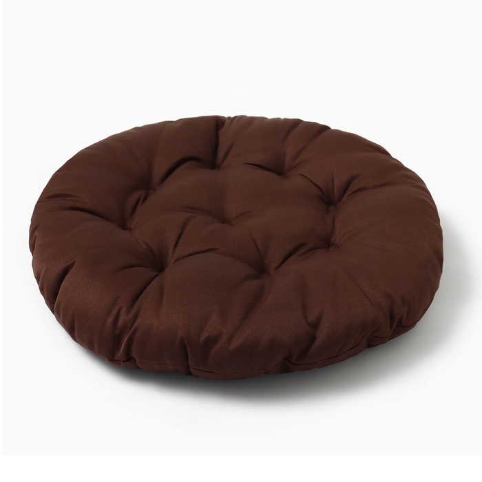 Подушка круглая на кресло непромокаемая D60 см, цвет коричневый грета 20%, полиэстер 80% Подушка круглая на кресло непромокаемая D60 см, цвет коричневый грета 20%, полиэстер 80%