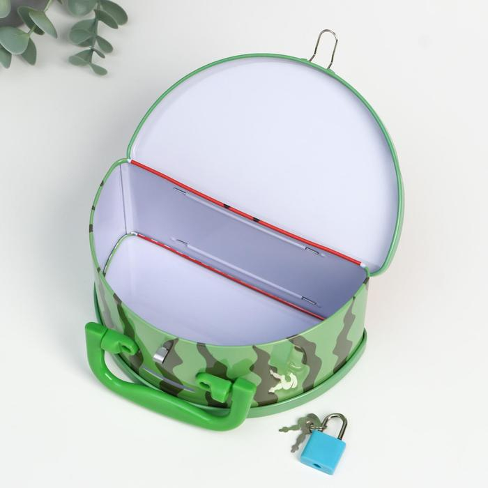 Копилка металл Копилка металл "Фруктики дольки" МИКС 16х9,2х7,3 см