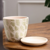 Горшок цветочный "Пальма" золото крокус №1 0,7 л