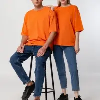 Футболка унисекс оверсайз Street Vibes, оранжевая, размер XS/S