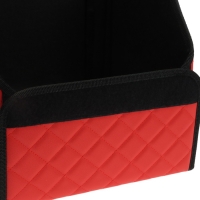 Органайзер кофр в багажник автомобиля Cartage саквояж, экокожа стеганая, 30 см, красный Органайзер кофр в багажник автомобиля Cartage саквояж, экокожа стеганая, 30 см, красный