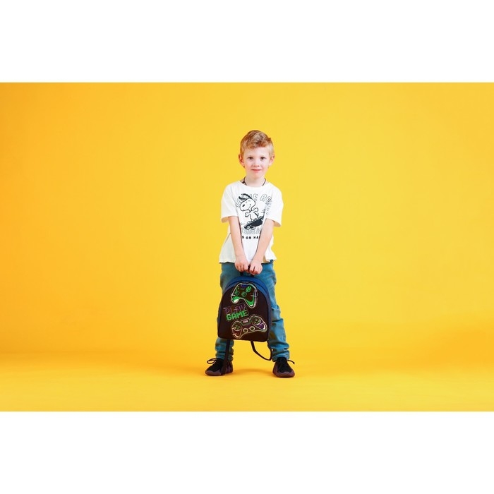 Рюкзак школьный текстильный «Джойстик», с нашивками, 27х23×10 см Рюкзак школьный текстильный «Джойстик», с нашивками, 27х23×10 см