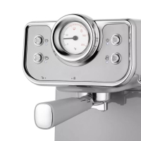 Кофеварка Kitfort КТ-7234, рожковая, 950 Вт, 1.5 л, капучинатор, серебристая Кофеварка Kitfort КТ-7234, рожковая, 950 Вт, 1.5 л, капучинатор, серебристая