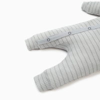 Комбинезон Крошка Я, BASIC LINE, рост 62-68 см, полоска серая