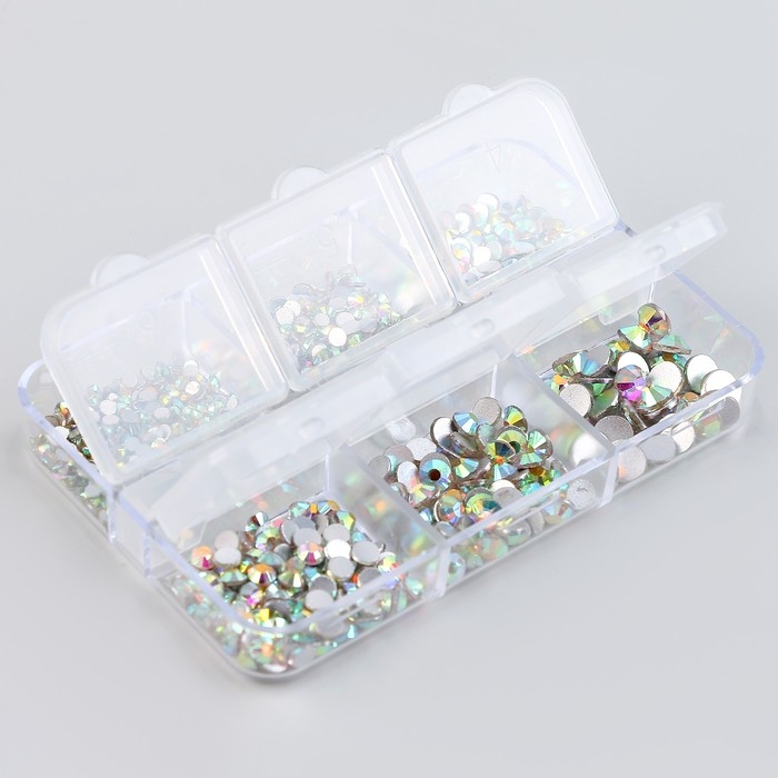 Набор страз &laquo;Стёклышко&raquo;, 6 размеров &mdash; от 1,9 до 4,6 мм