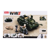 Конструктор Армия ВОВ &laquo;Танк ПТ-САУ 100&raquo;, 338 деталей