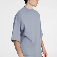 Футболка оверсайз унисекс T9, серая, размер M/L