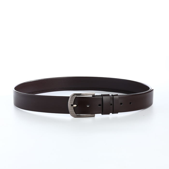 Ремень мужской, ширина 3,5 см, пряжка автомат, цвет чёрный