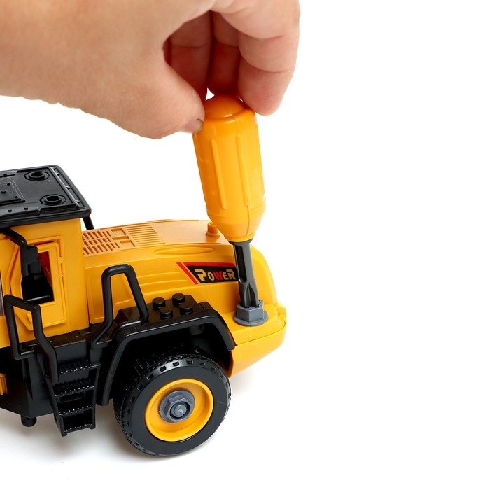 Конструктор винтовой &laquo;Экскаватор&raquo;, инерция, 32 детали