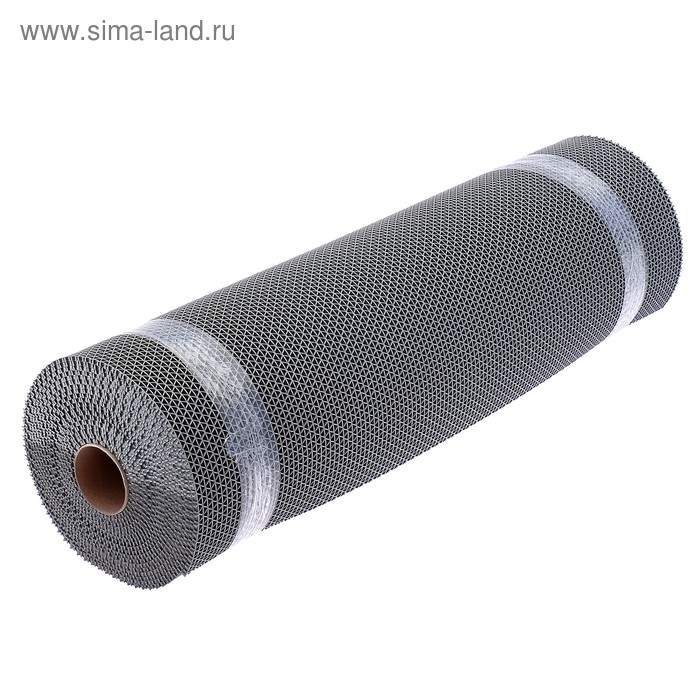 Покрытие ковровое против скольжения &laquo;Зиг-Заг Твист&raquo;, 0,9&times;10 м, h=4 мм, цвет серый