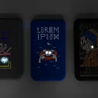 Аккумулятор Uniscend Starry с подсветкой, 5000 мАч, черный Аккумулятор Uniscend Starry с подсветкой, 5000 мАч, черный