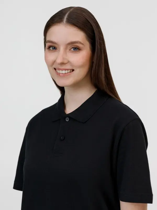 Рубашка поло унисекс Pulse, черная, размер S