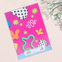 Свидетельство о рождении "Мишка" тиснение, очки, А5 Свидетельство о рождении "Мишка" тиснение, очки, А5