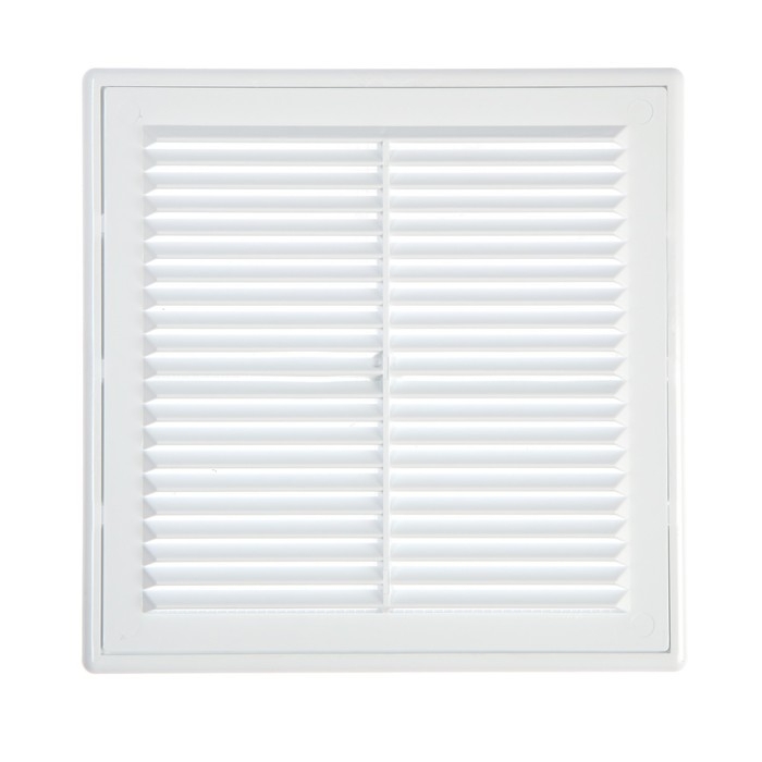 Решетка вентиляционная "КосмоВент" ЛР210, 210 х 210 мм, с сеткой, разъемная