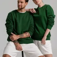 Свитшот унисекс King, темно-зеленый, размер XS