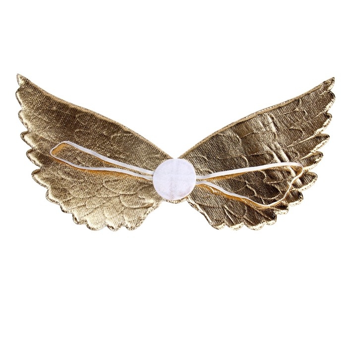 Карнавальные крылья «Ангелочек», для детей, цвет золотой Карнавальные крылья «Ангелочек», для детей, цвет золотой