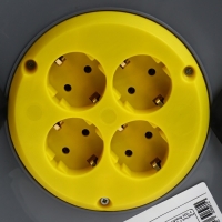 Удлинитель на катушке Luazon Lighting ECO, 4 розетки, 25 м, 10 А, ПВС 3х0.75 мм2, с з/к,IP44 Удлинитель на катушке Luazon Lighting ECO, 4 розетки, 25 м, 10 А, ПВС 3х0.75 мм2, с з/к,IP44