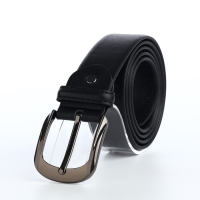 Ремень мужской, ширина 3,5 см, винт, пряжка металл, цвет чёрный Ремень мужской, ширина 3,5 см, винт, пряжка металл, цвет чёрный