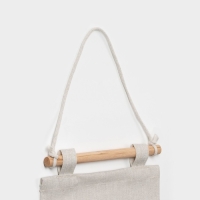 Органайзер подвесной с карманами Доляна &laquo;Мексика&raquo;, 3 отделения, 20&times;58 см, цвет белый