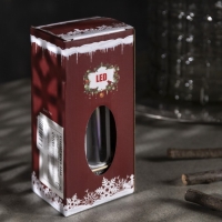 Светодиодная фигура &laquo;Свеча в ротонде&raquo; 6.3 &times; 14 &times; 6.3 см, пластик, батарейки AG13х3 (в копмплекте), свечение тёплое белое