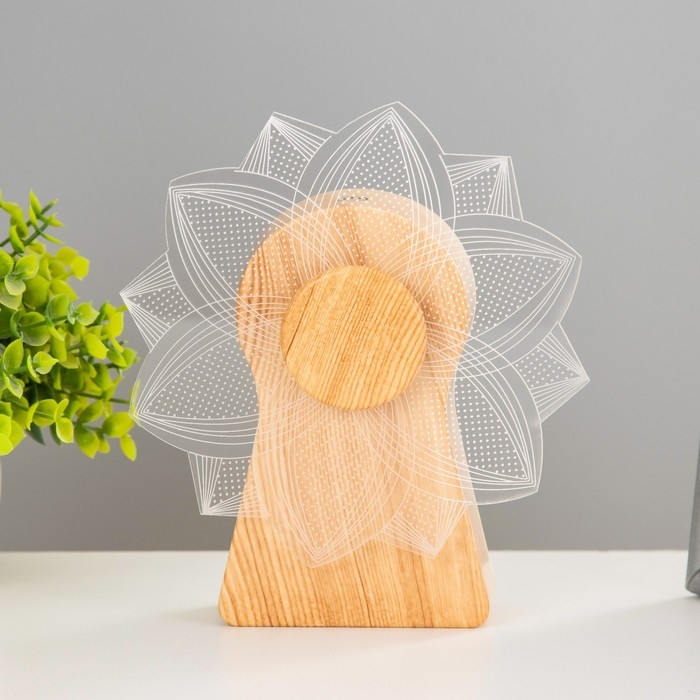 Светильник сенсорный "Цветок" LED крутится 6Вт USB 15х4х16 см RISALUX