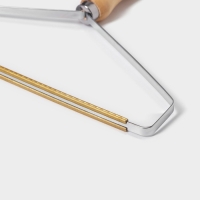 Щётка скребок для удаления шерсти и катышков с ковров и мебели Доляна, лакированная ручка, 25&times;23 см