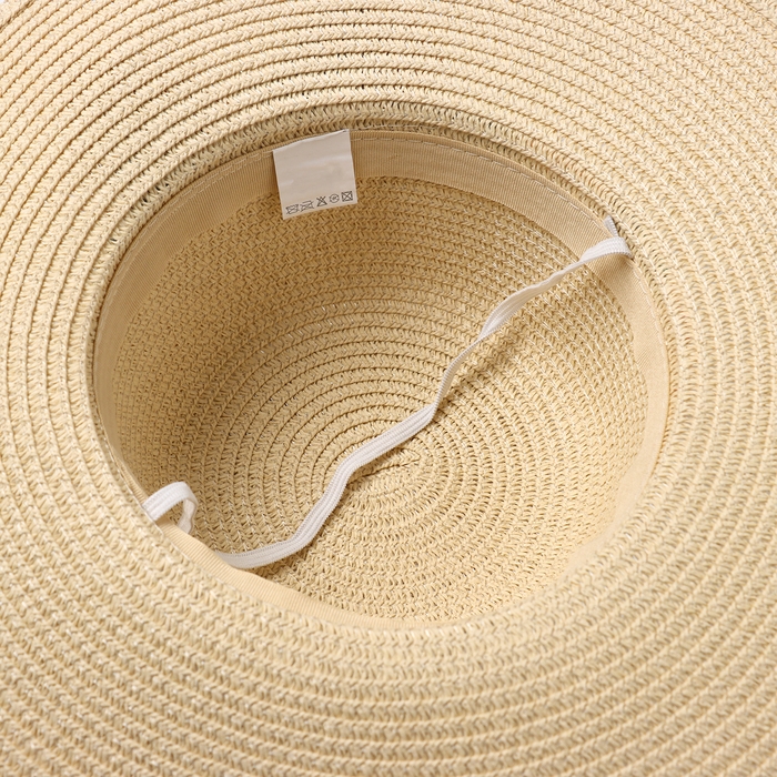 Шляпа для девочки, цвет бежевый, размер 52 Шляпа для девочки, цвет бежевый, размер 52