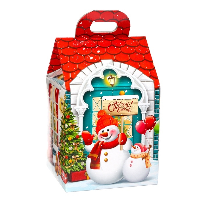 Новый год. Новогодний подарок "Домик Деда Мороза", 350 г