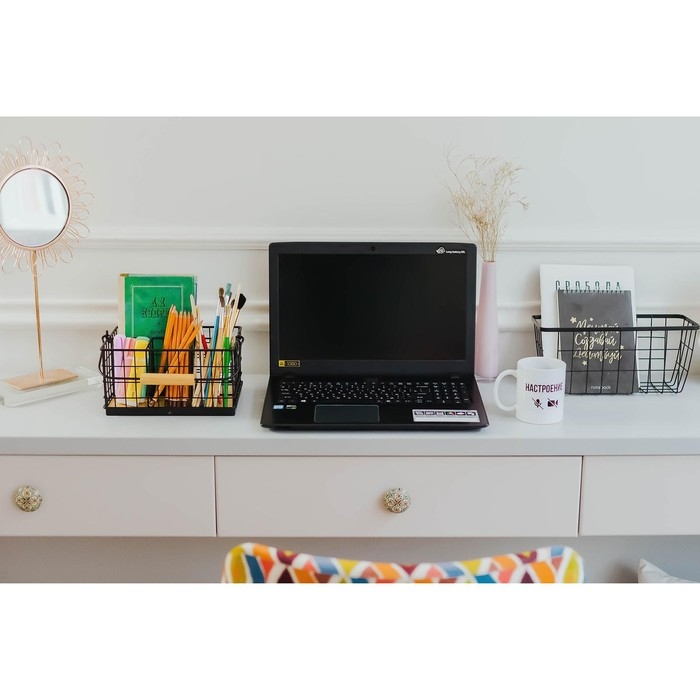 Корзина для мелочей Доляна, 13&times;29&times;11,5 см, цвет чёрный