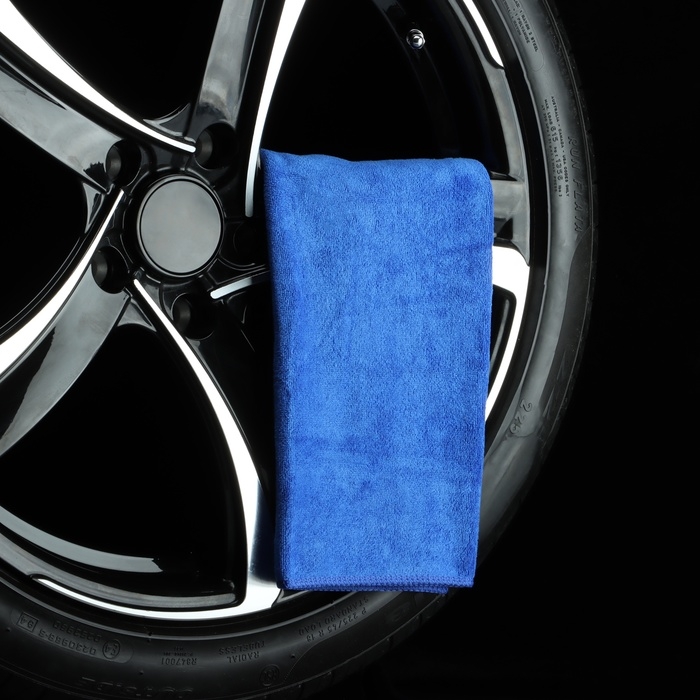 Тряпка для мытья авто, Grand Caratt, микрофибра, 350 г/м&sup2;, 40&times;60 см, синяя