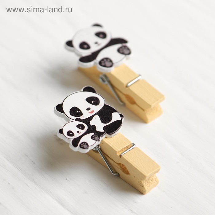 Набор декоративных прищепок &laquo;Панды&raquo; набор 10 шт.
