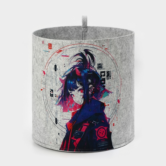 Органайзер для хранения &laquo;Аниме&raquo;, 30&times;30&times;30 см, 24 л, серый