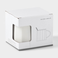 Кружка керамическая с ложкой Simple, 350 мл, цвет белый Кружка керамическая с ложкой Simple, 350 мл, цвет белый