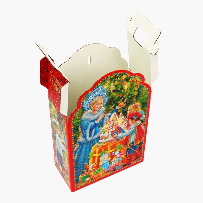 Новый год. Подарочная коробка Новогодняя Фигурная Новый год. Подарочная коробка Новогодняя Фигурная "Сияние праздника" 160 х 75 х 260 см.