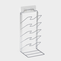 Подставка под крышки вертикальная, 5 ярусов 15×16×36 см, цвет хром Подставка под крышки вертикальная, 5 ярусов 15×16×36 см, цвет хром