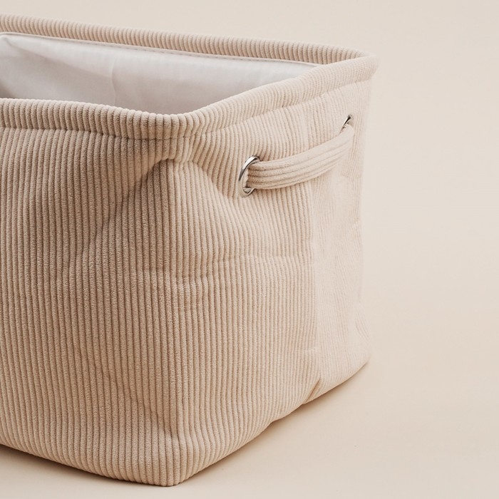 Короб для хранения вещей SL Home, 32&times;23&times;18,5 см, цвет бежевый