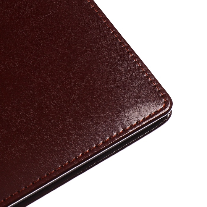 Телефонная книга А5, 64 листа deVENTE. Bravo, твердая обложка из искусственной кожи с поролоном, кремовый блок 70 г/м2, коричневый