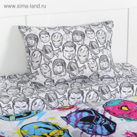Постельное бельё 1,5 сп «Мстители» 143х215 см, 150х214 см, 50х70 см -1 шт, поплин Постельное бельё 1,5 сп «Мстители» 143х215 см, 150х214 см, 50х70 см -1 шт, поплин