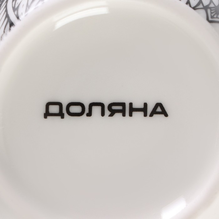 Кружка фарфоровая Доляна &laquo;Царь зверей&raquo;, 350 мл