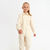 Комбинезон для девочки MINAKU: Casual collection KIDS цвет бежевый, рост 122