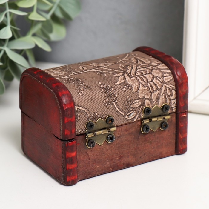 Шкатулка дерево сундучок Шкатулка дерево сундучок "Розарий" 6,3х8,8х6,5 см