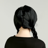 Карнавальный набор &laquo;Загадочная ученица&raquo;: воротник, парик с чёлкой, брошь