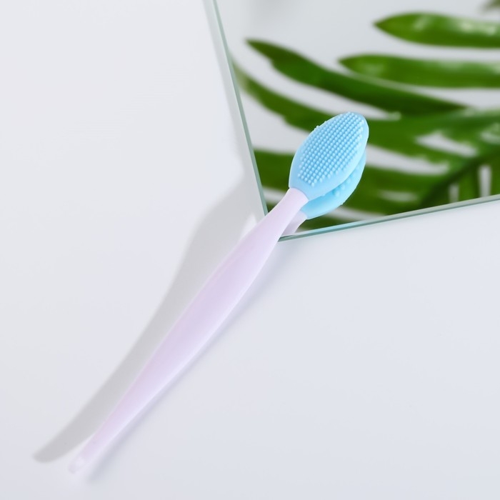 Массажер, щёточка для очищения пор &laquo;Время думать о себе&raquo;, 14,5 х 1,8 см