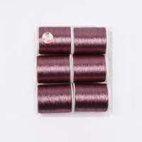 Набор металлизированных ниток, 91 ± 1 м, 6 шт, цвет розовый Набор металлизированных ниток, 91 ± 1 м, 6 шт, цвет розовый